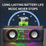 V8 Mecha Transparent Speaker: 360° Stereo Sound with Beat-Driven Light Show