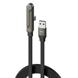 Ergonomic Gaming Charge Cable with Foldable Stand | 180° Swivel Elbow Design