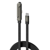 Ergonomic Gaming Charge Cable with Foldable Stand | 180° Swivel Elbow Design