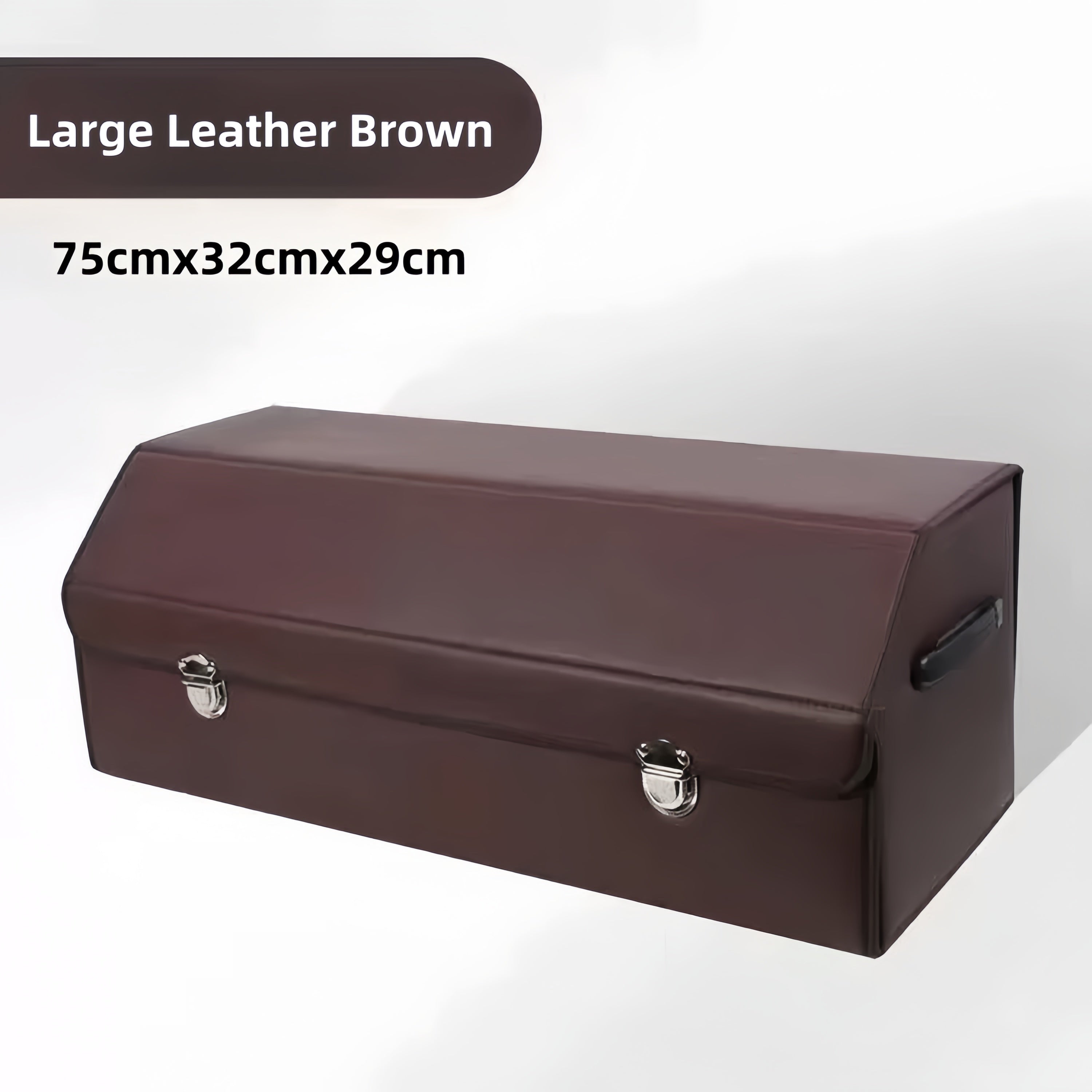 Foldable Leather Car Trunk Storage Box – Large (75×32×29cm)