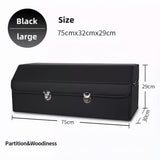 Foldable Leather Car Trunk Storage Box – Large (75×32×29cm)