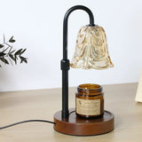 Retro Amber Glass Candle Lamp Warmer | Flameless Aromatherapy Home Decor Gift for Her